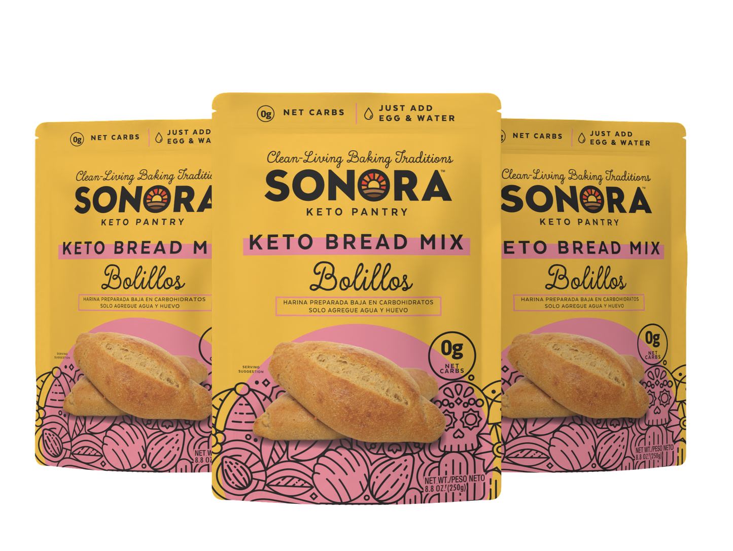 Keto Bolillos Mix - 3 Bag Bundle