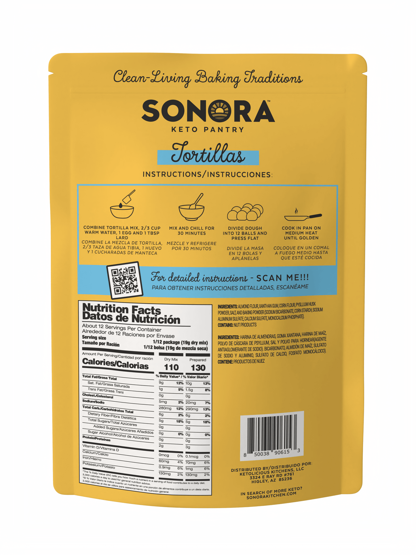 Low Carb Tortilla Mix - 3 Bag Bundle