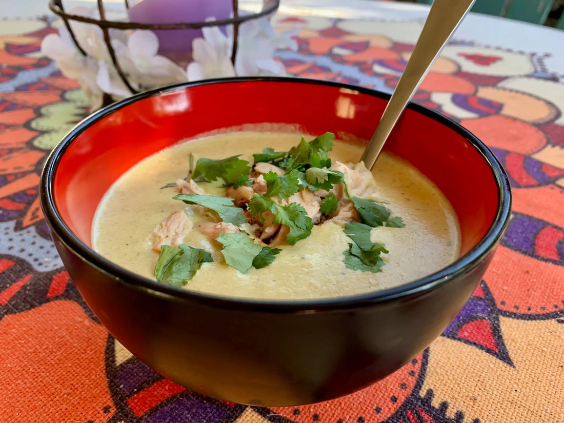 Cream of Green Chile Chicken Soup
