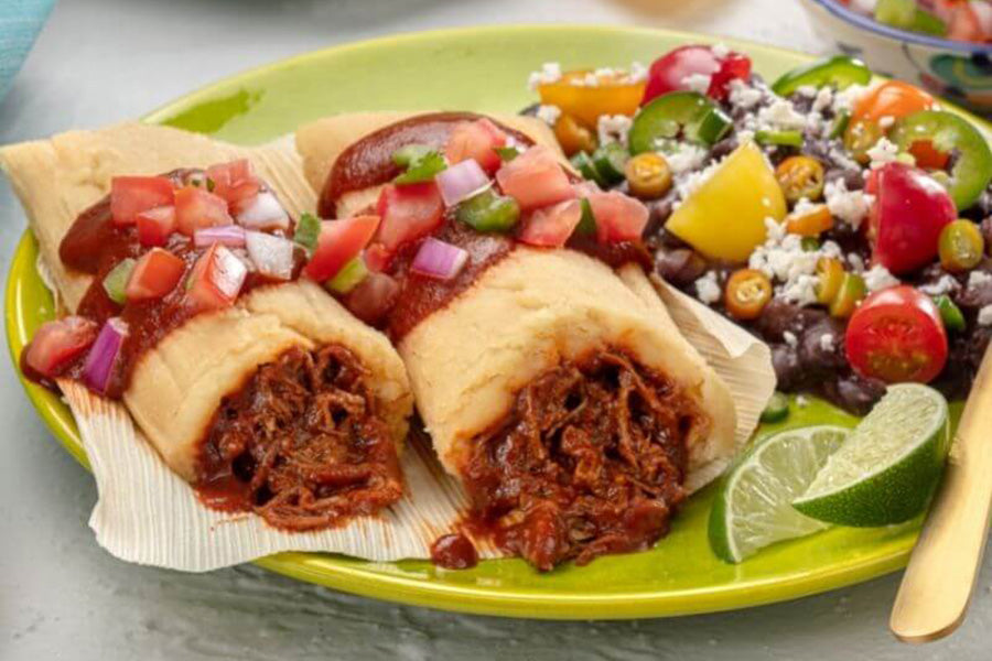 Keto Red Chile Pork Tamales