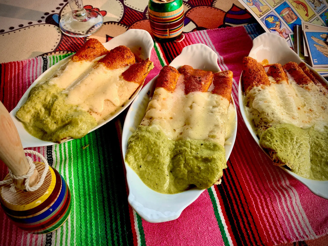 Keto Enchiladas Tricolores
