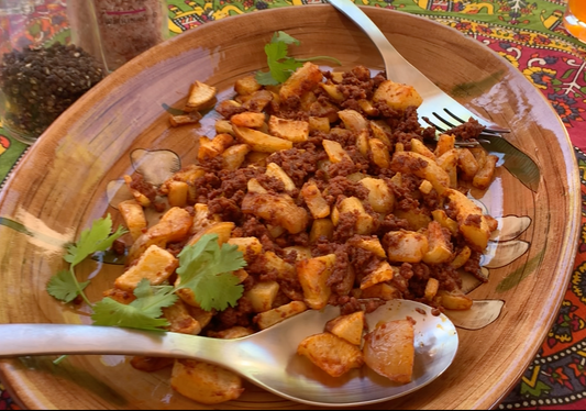 Keto Papas con Chorizo