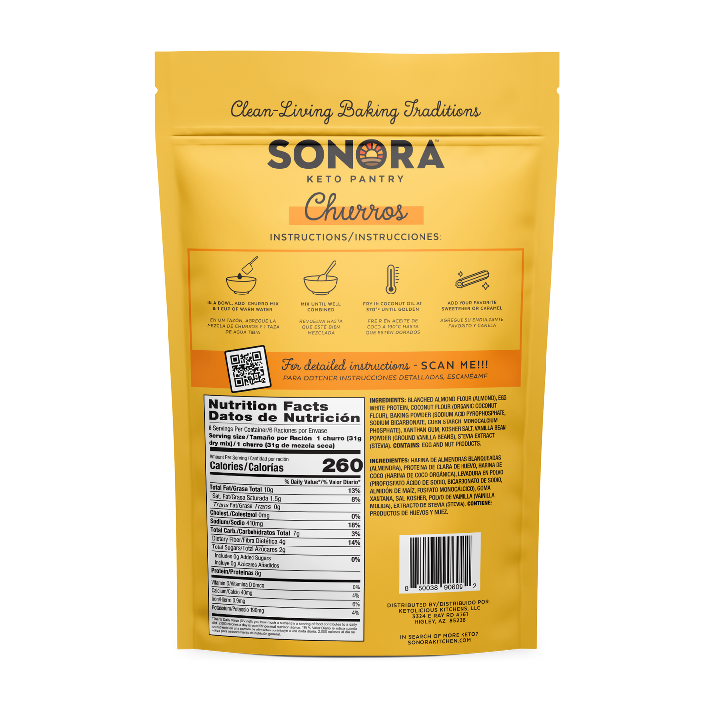 Sonora Keto Churro Mix