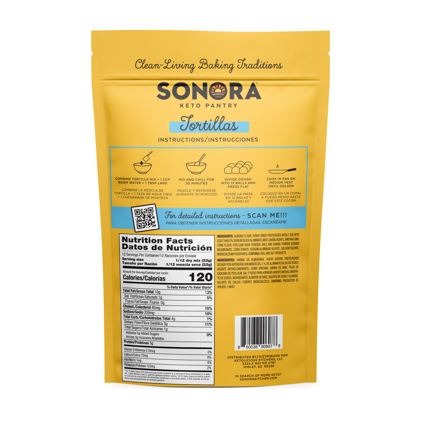 Sonora Keto Tortilla Mix