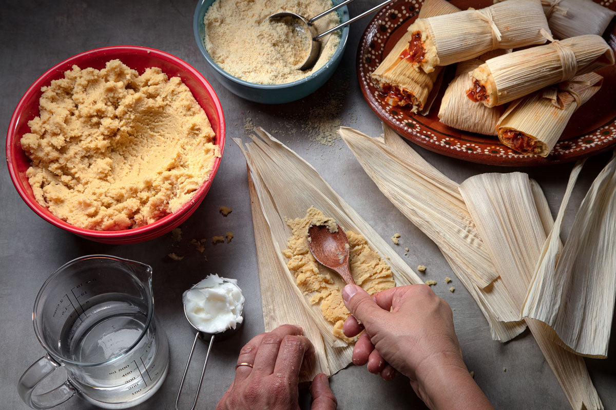 Filling Tamales